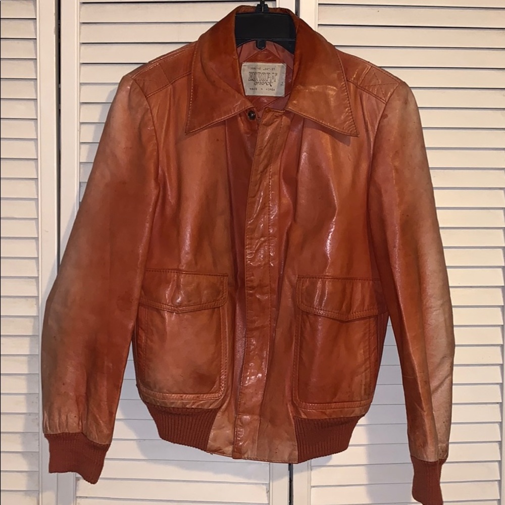 Vintage Europa Sport Leather Bomber SzL